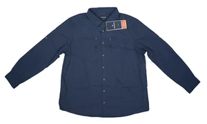 Craghoppers Kiwi Boulder Long Sleeve Shirt Ombre Blue Outdoor Hiking Mens 2XL - Picture 1 of 11