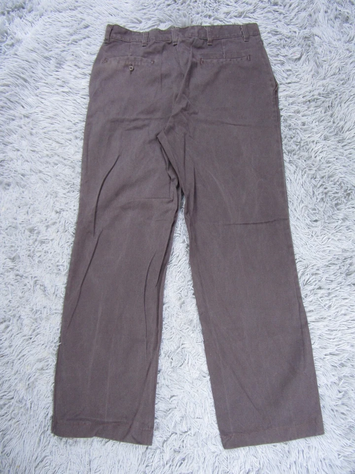 Pantalones de hombre Red Kap marrón 36 (32x28) chinos lavado oscuro tiro alto pantalones informales Foto 1 de 4