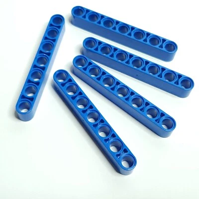 LEGO Part 32524 Technic Liftarm Thick 1x7 16615 Blue Qty 5 - Image 1 of 4