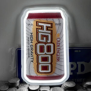 Olde English High Gravity Dose Neonlicht Schild Bar Store Kunst Wanddekoration 12"x7" H4 - Bild 1 von 5