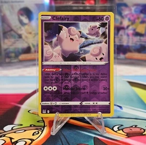 Clefairy - 062/196 - Lost Origin - Pokemon TCG - Reverse Holo - NM - Picture 1 of 2