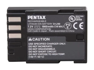 Batería OEM PENTAX D-LI90 DLI90 para K-3 K-7 K-7D K-5 K-5 II K5 IIS K01 645D - Imagen 1 de 1