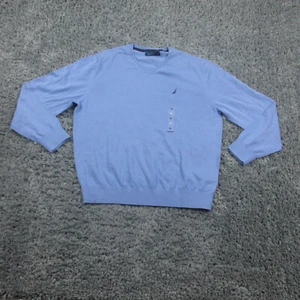 Suéter Nautica Para Hombre Extra Grande Azul Manga Larga Pullover Nuevo Con Etiquetas - Imagen 1 de 13