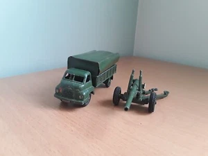 Dinky Toys No.621 Bedford RL 3-Ton British Army Wagon & 692 5.5 Medium Gun. - Picture 1 of 10