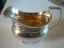 SUPERB ENGLISH ANTIQUE GEORGIAN LONDON 1815 SOLID SILVER CREAM JUG Naphtali Hart