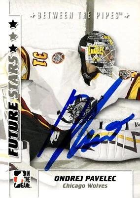 Ondrej Pavelec - Signed 2007-08 ITG Between The Pipes Future Stars Card #41 - Image 1 of 2