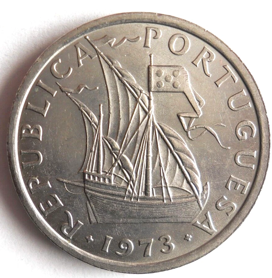 1973 PORTUGAL 10 ESCUDOS - Excellent Uncommon Coin - FREE SHIP - Portugal Bin #1 - Image 1 of 2