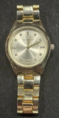 Adrienne Vittadini Collection Women’s Gold Analog Quartz Watch w Rhinestones EUC - Image 1 of 4