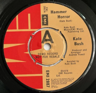 KATE BUSH -Hammer Horror- Original UK Promo 7" in Picture sleeve (Vinyl Record) - Image 1 of 4