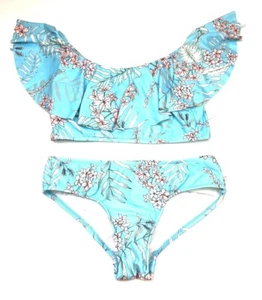 Seafolly, Girl’s Blue Bikini Set, Size 12 - Picture 1 of 3