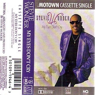 Stevie Wonder - My Eyes Don't Cry (Cass, Single) (Very Good Plus (VG+)) - 283139 - Image 1 of 1