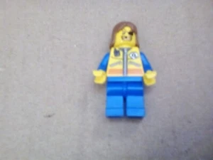 Lego Mini Figure Boat Skipper Brown Hair - Picture 1 of 3