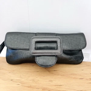 Bolso de mano vintage cabina 55 correa corta plateado Gunmetal Y2K años 90 stripper - Imagen 1 de 24