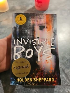 RARE Autographed, SIGNED Invisible Boys by Holden Sheppard (English) Paperback - Picture 1 of 3