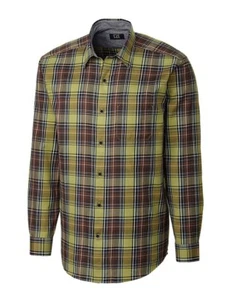CUTTER & BUCK MENS L/S Griffin Plaid DRESS SHIRT SZ:2XB 2XL XXL NWT BCW01986 - Picture 1 of 1