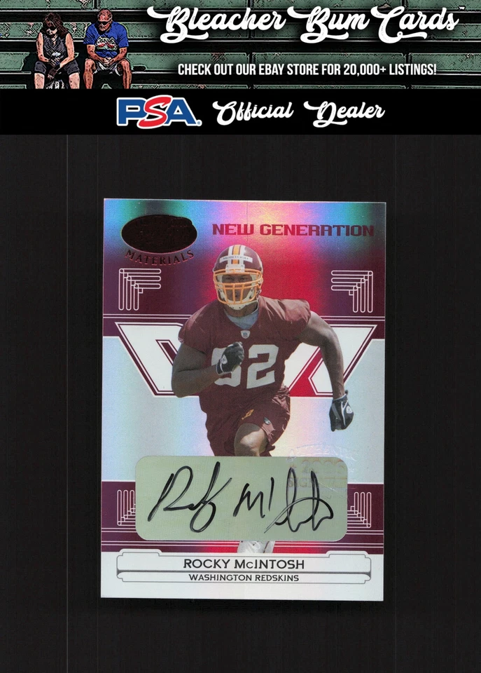 2006  Leaf Certified Materials 190 Rocky McIntosh Mirror Red Auto /250 - Image 1 of 2