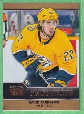 2021-22 Skybox Metal Universe Premium Prospects PP-22 David Farrance Rookie - Image 1 of 2