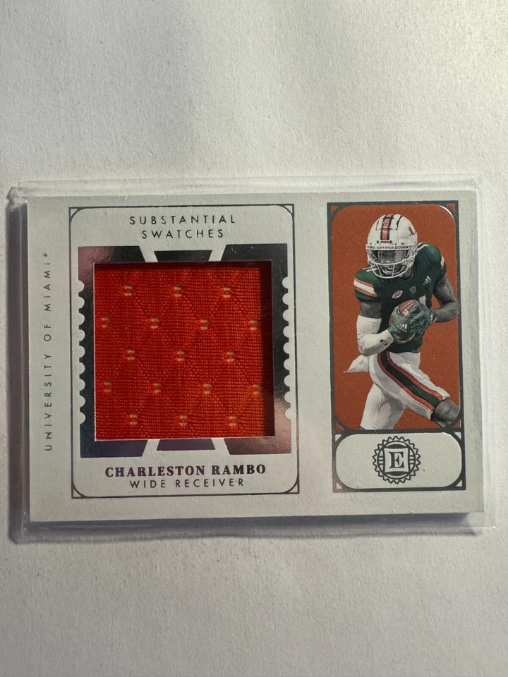 K236,208 - 2022 Panini Chronicless Encased Jersey #ENCRA Charleston Rambo - Image 1 of 1