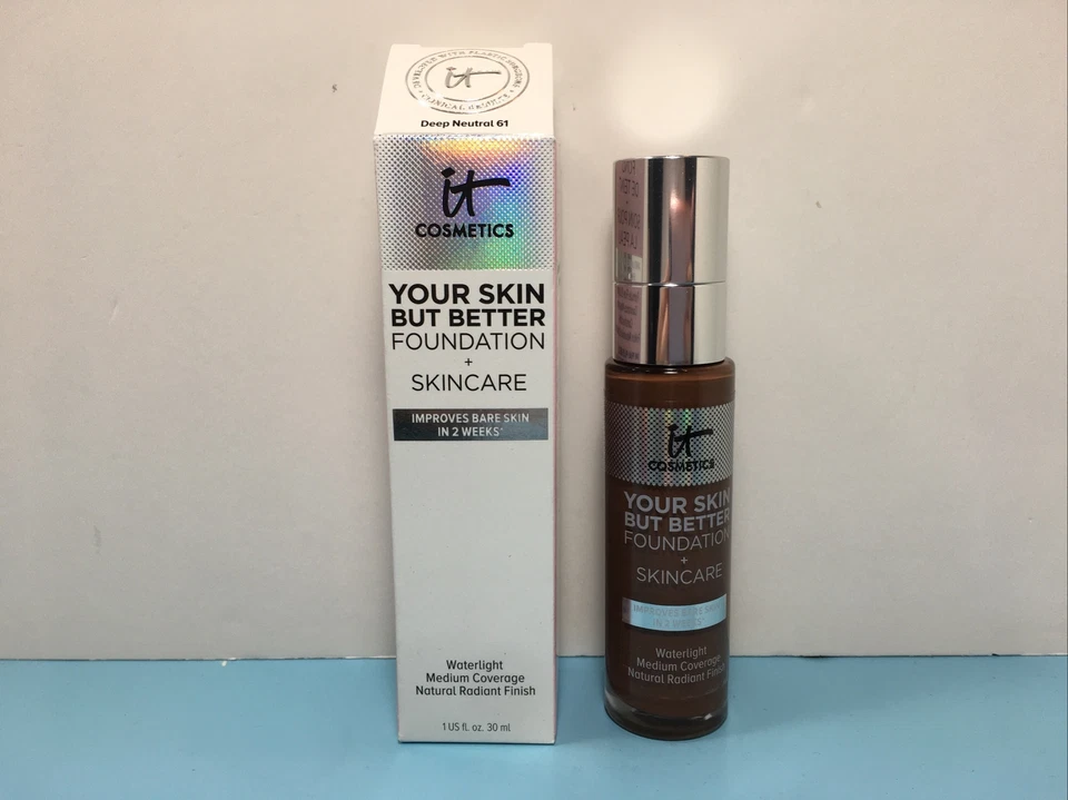 IT COSMETICS - YOUR SKIN BUT BETTER FOUNDATION + SKINCARE -DEEP NEUTRAL 61 -1 OZ - Image 1 of 1