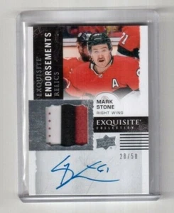 2018-19 Exquisite Endorsements Relics ER-ST Mark Stone Ottawa Senators 28/50 - Picture 1 of 2
