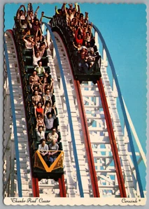 Charlotte NC Carowinds Amusement Park Thunder Road Coaster c1975 Postcard 4x6 - Picture 1 of 2