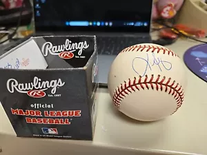💥BOMBO DE BÉISBOL MLB AUTOGRAFIADO FIRMADO POR LUIS ALICEA SELIG CARDINALS RED SOX💥 - Imagen 1 de 4