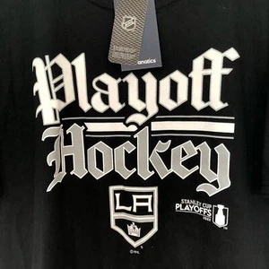 Fanatics Mens T-Shirt Size Large Black NHL 2022 Stanley Cup Playoffs Los Angles - Picture 1 of 8