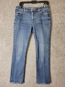 Lands End Jeans Womens Size 10 Mid Rise Blue Denim 30x28 - Picture 1 of 12