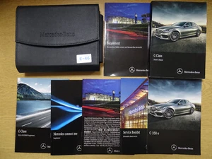 GENUINE MERCEDES C-CLASS SALOON W205 2014-2018 OWNERS MANUAL HANDBOOK PACK E-46 - Picture 1 of 8