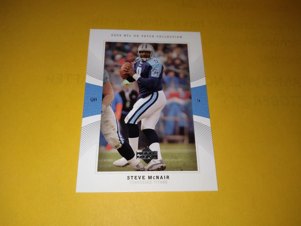 2003 NFL UD Patch Collection #25 Steve McNair EX-NrMT - Image 1 of 2