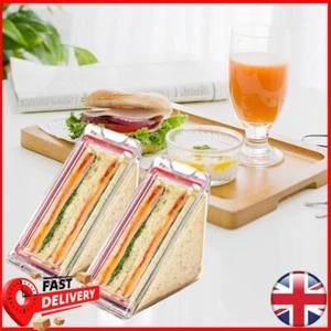 Sandwich Wedge Boxes Reusable Cake Cheesecake Container Leak-Proof for Take Out - Picture 1 of 9