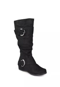 JOURNEE COLLECTION Damenstiefel schwarz weite Wade Jester-01 Zehenpartie bequem 9,5 WC - Bild 1 von 6