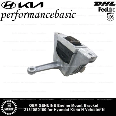 Soporte de montaje de motor OEM GENUINO 21810S0100 para Hyundai Kona N Veloster N Foto 1 de 3