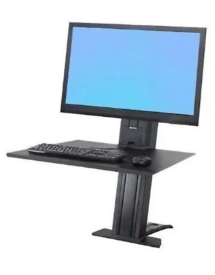 Ergotron WorkFit Single Monitor Sit/Stand Desk Converter - New!