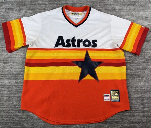 Majestic Cooperstown Collection Houston Astros Nolan Ryan Jersey Size XX-Large Cover