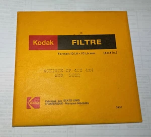 KODAK Color Correction Acetate FILTER NO. CP40Y CC40Y 4" 100mm Square Unopened - Picture 1 of 2