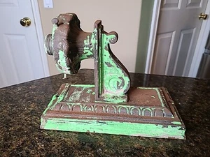 Antique Heavy Cast Iron Sconce Light Fixture Architectural Hardware Art Deco - Picture 1 of 13