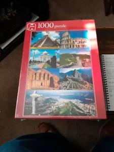 jumbo 1000 piece jigsaw puzzles 7 Wonders Of The World - Picture 1 of 3