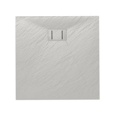 IDRALITE PIATTO DOCCIA 90X90 CM QUADRATO BIANCO EFFETTO PIETRA ARDESIA RIDUCIBILE SMC