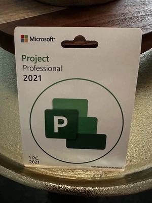Microsoft Project Professional 2021 Genuine 1 PC Retail sealed card - Image 1 of 4