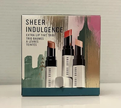 Bobbi Brown Sheer Indulgence Lip Tint Trio Set Bare Nude, Bare Pink, Bare Poppi - Image 1 of 3