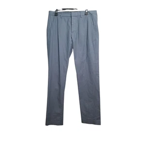 Bonobos blau gestreift Wochentag Krieger Freitag schmale Passform Anzughose Größe 33 x 32 neu ohne Etikett - Bild 1 von 7