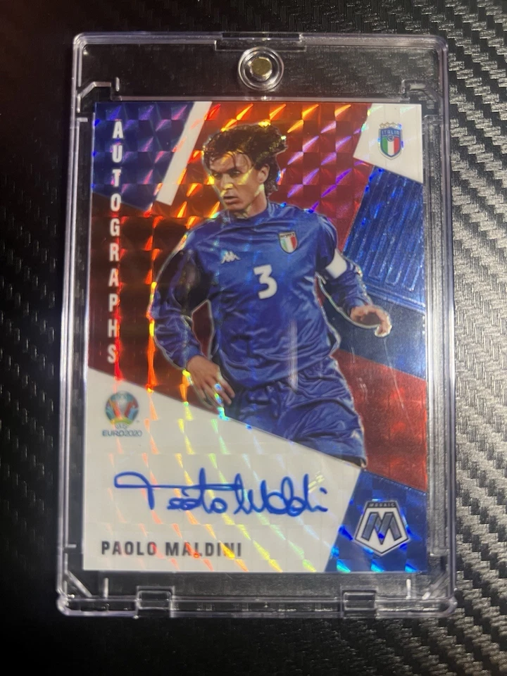 Paolo Maldini Auto | Mosaico Panini 2021 UEFA Euro Soccer | Italia | Prizm Auto Foto 1 de 3
