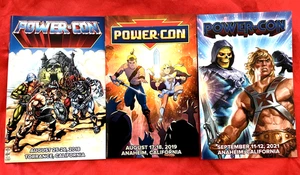 POWER CON 2018 2019 2021 Exclusive Lot of 3 Program Guides MOTU HE-MAN SHE-RA - Bild 1 von 7