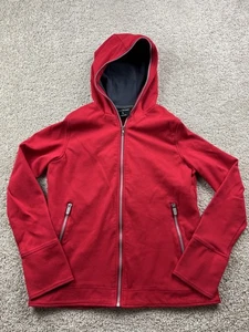 SCOTTeVEST Chloe Glow Hoodie Womens Large Red Full Zip Outdoor Hiking Yoga Tec - Picture 1 of 17