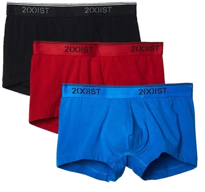 2(X)IST Men's Cotton Stretch No Show Trunk 3-Pack - Classic Low-Rise Comfort - Image 1 of 4