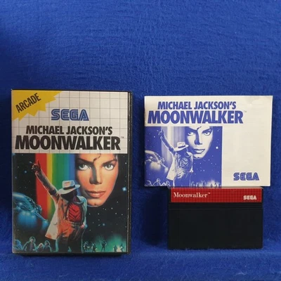 Master System MOONWALKER *x Michael Jackson's Sega PAL REGION FREE (Works in US) - Image 1 of 4