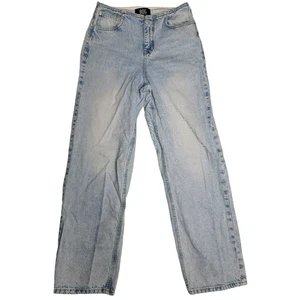 BDG Women’s Jeans 25W Relax Fit Cutoff Waistband Light Blue Wash Denim Bootcut - Picture 1 of 4