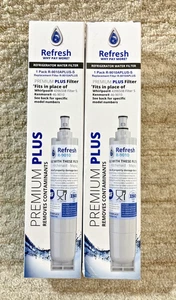 2 NEW, Refresh R-9010(A) PLUS Refrigerator Water Filters 4396508 46-9010 8212652 - Picture 1 of 4