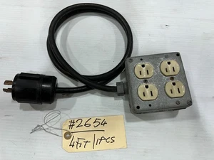 Leviton 4FT 12AWG Edison Extension Cable #2654 (One)THS - Picture 1 of 6